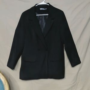 Women's Misszguided Oversized Black Blazer Sz 10